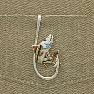 Florida Snook Fish Hook Cap Pocket Clip Trophy Jewelry  