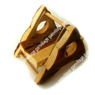 Hamster MOUSE GERBIL Wood Room Case Cage Seesaw Toy New  