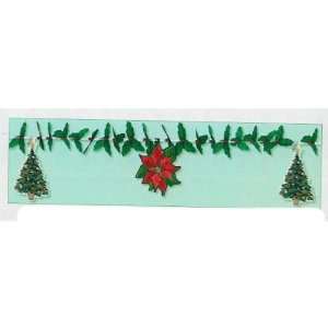 Poinsettia, Holly, & Christmas Tree Garland Case Pack 5  