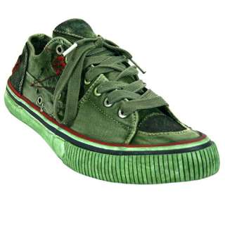 Replay® Sasha Army Green Sneakers for Men  