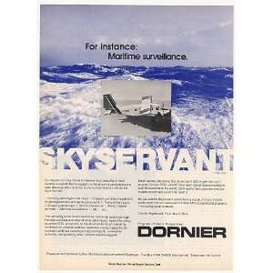  1979 Dornier Skyservant Airplane Aircraft Print Ad