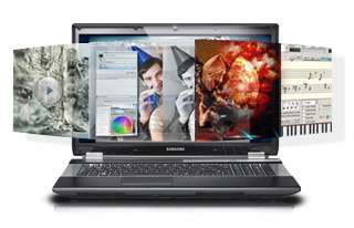 Samsung 17.3 LED HD Laptop,Intel i7 2630 QM,1 TB,6GB,Blu Ray,6 Cell 