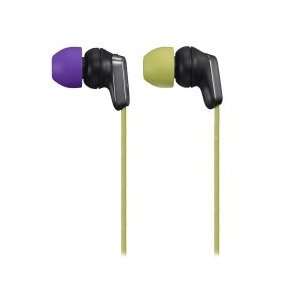    EX35B Bumpin Buds Stereo Headphones in Green/Violet Mix Electronics