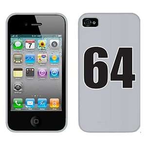  Number 64 on Verizon iPhone 4 Case by Coveroo  Players 