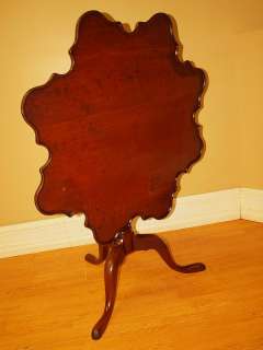   Carved Chippendale Mahogany Console Sofa Tilt Top Tea Table NR  