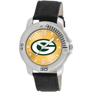  Gametime Green Bay Packers Fabric Strap Watch: Sports 