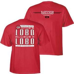 New Mexico Lobos Once A T Shirt (Red):  Sports & Outdoors