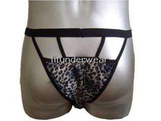 New Mens Sexy Brief Stretch Underwear Leopard #BR116  
