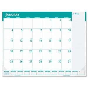   Calendar Desk Pad, Jan  Jan 20, 22x17, Teal HOD148