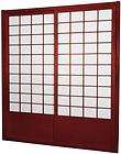 Oriental Furniture Zen Shoji Sliding Door Kit (Double Sided) Rosewood