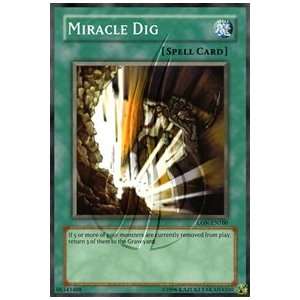   Miracle Dig / Single YuGiOh Card in Protective Sleeve Toys & Games