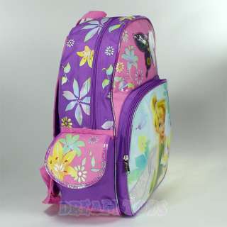 Disney Tinker Bell Butterflies 16 Large Backpack   Bag School 