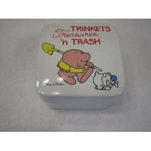  Ziggy Trinkets Treasures n Trash 3 Ceramic Box   Dated 