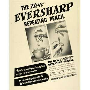  1939 Ad Central News Agency Limited Eversharp Repeating 