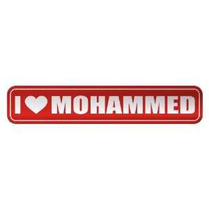 LOVE MOHAMMED  STREET SIGN NAME