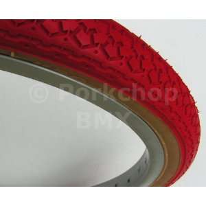 Comp ST old school BMX FREESTYLE bicycle tire   20 X 1.75   RED 