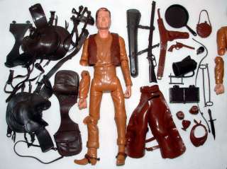 1960s MARX BEST OF THE WEST 12 JOHNNY WEST LOT w 2 FIGURES SADDLES 