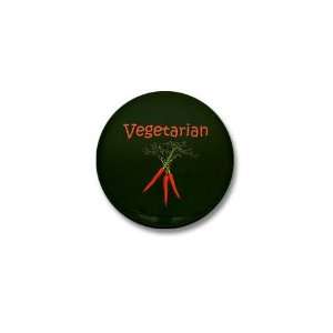  Vegetarian Funny Mini Button by  Patio, Lawn 