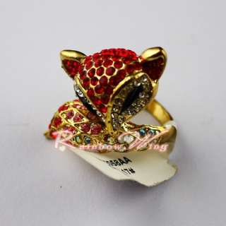 Best Gift Fantastic Animal Collection Swarovski Crystal 18K GP Ring 