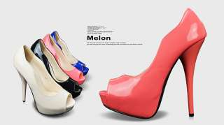 Womens Shoes Open Peep Toe Stilettos Platform Sandals Pumps Multi 