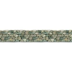   Balinese Nights 6 x 39 Inch Stone Border Floor Tile (One Sheet Only