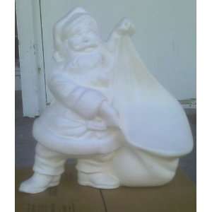    Large Santa with Sack Ceramic Bisque You Paint 