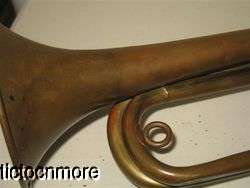   THE GREAT WAR COUESNON & CIE PARIS BRASS BUGLE CHATEAU THIERRY  