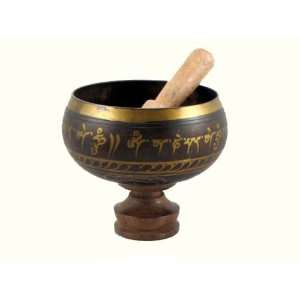  Tibetan Buddhist Singing Bowl, Brown 6 Inches Everything 