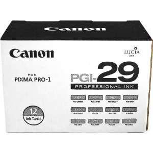  Canon PGI 29 12 Color Ink Cartridge Set Electronics