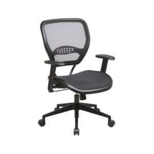Air Grid Seat & Back Deluxe Task Chair with Adjustable Angled Arms And 