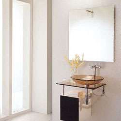 Vessel Sink Vanity Set with Mirror and Faucet  