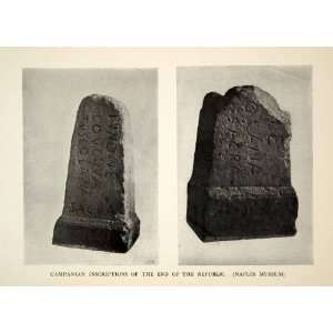   Ancient Rome Stone Language   Original Halftone Print: Home & Kitchen