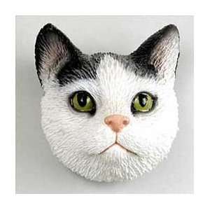  Black & White Tabby Cat Magnet