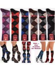 Mens Carnival Argyle Socks / Black