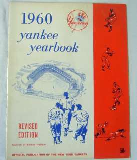 NEW YORK YANKEES AUTHENTIC OFFICIAL 1960 PROGRAM YEARBOOK  