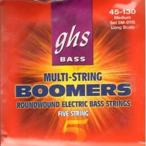   Boomers 5 String Long Scale Medium Bass Strings Musical Instruments