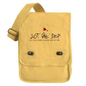   Field Bag Yellow Just One Drop Of Jesus Blood Washed Away My Sin