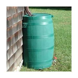    Green Flat Back Rain Barrel Brass Spigot: Patio, Lawn & Garden