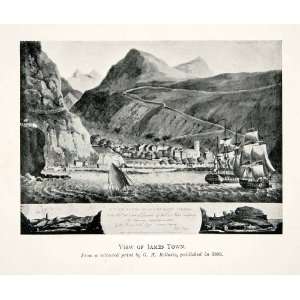  1903 Print James Bay Jamestown Saint Helena Island 