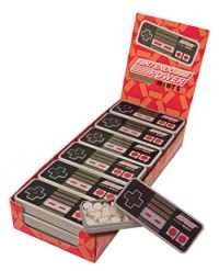 The Nintendo controller tin holds candy mints inside. This listing is 