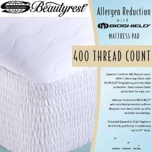   Count Allergen Reduction Mattress Pad with BioShield