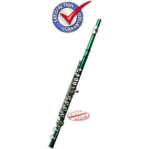  Merano Green Student Closed Hole C Flute with Case ECFLUT 