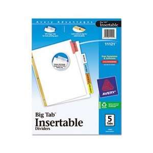  Avery® AVE 11121 WORKSAVER BIG TAB DIVIDERS, MULTICOLOR 