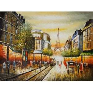  Art Reproduction Oil Painting   Famous Cities: Buggy Ride 