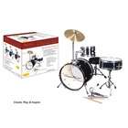 GP Percussion GP50MPR Complete Junior Drum Set (Purple, 3 Piece Set)