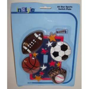  In Style All Star Sports Light Switch Plate