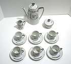 Vintage Lefton 25th Anniversary Porcelain Coffee/Tea Se