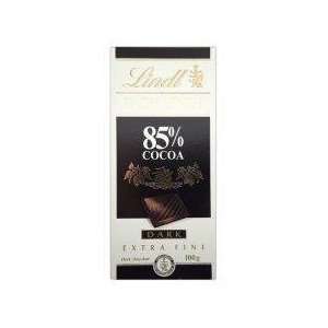 Lindt Excellence Noir 85% Cocoa Chocolate 100g   Pack of 6