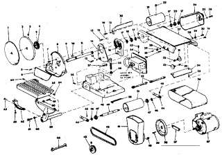 CRAFTSMAN  belt and disc sander Unit Parts  Model 113225900 