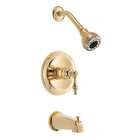   Sheridan Single Handle Tub and Shower Faucet, Polished Brass